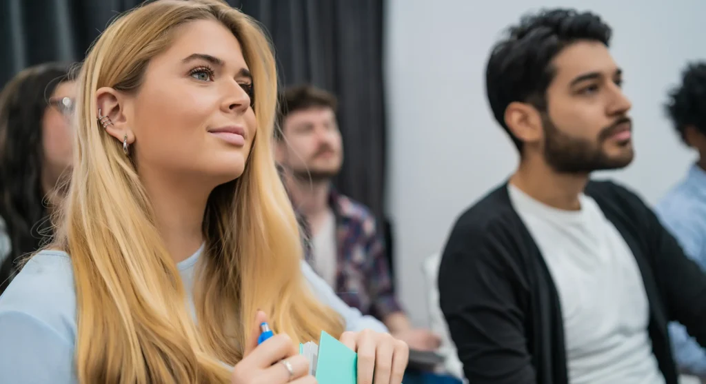 couple in a seminar