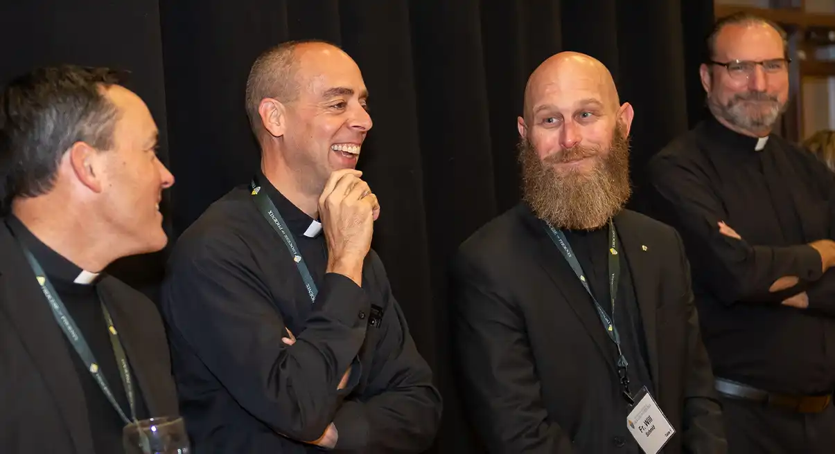 Social gathering of priests