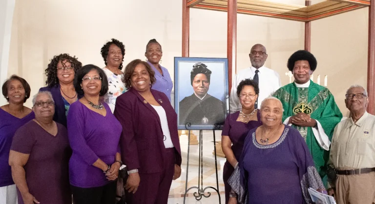 group photo around St.