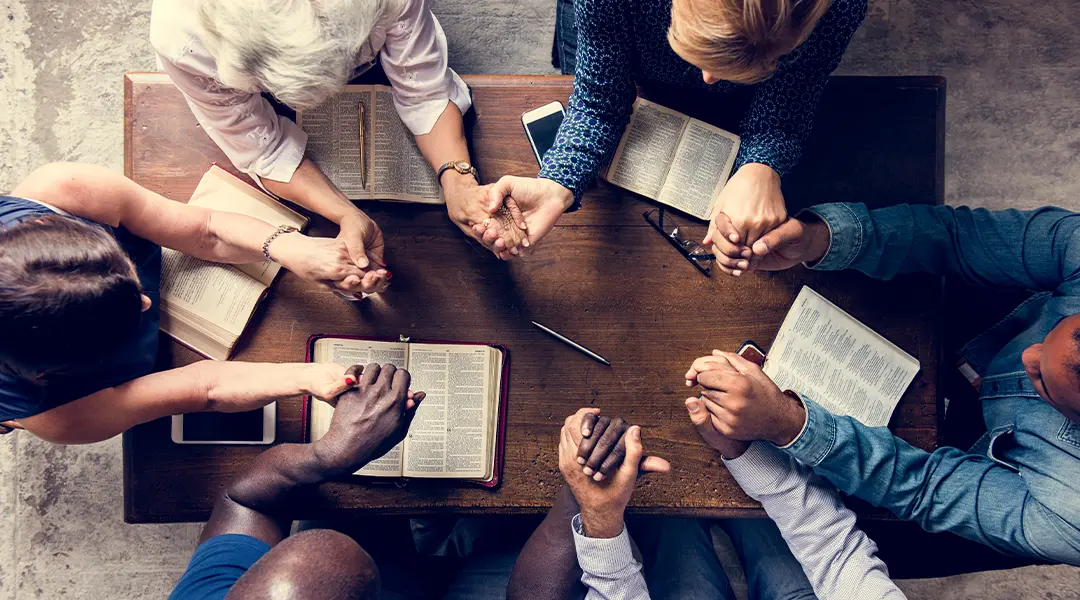 group praying